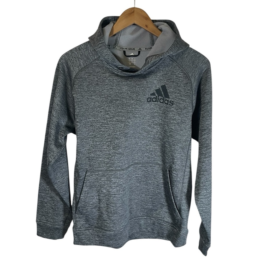 B22 Adidas Team Issue Climawarm Hoodie Men’s Small Gray Pullover